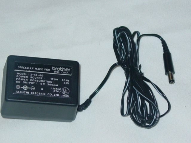 NEW Brother Z-12-60 AC Adapter 6V 300mA Z1260